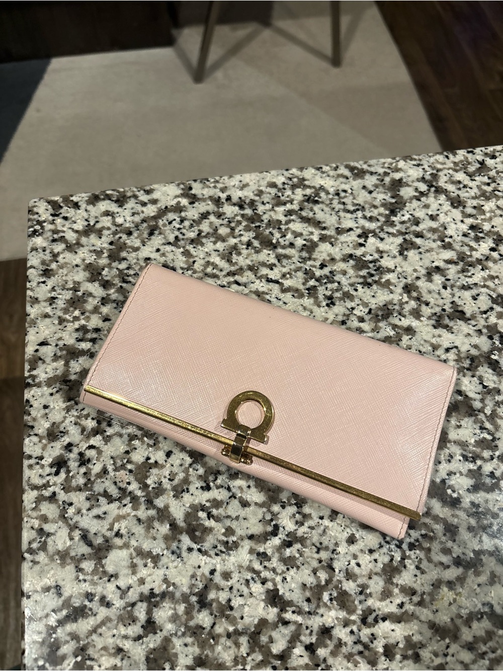 Vintage Salvatore Ferragamo Gancini Continental Wallet | Pink | Medium